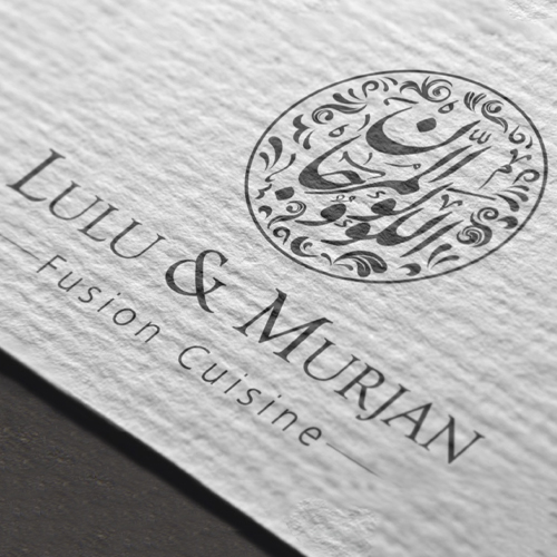 LULU & MURJAN Fusion Cuisine logo with decorative Arabic calligraphy above the restaurant name.