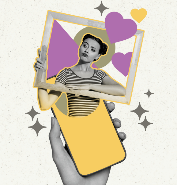 Child standing on ladder looking at sky