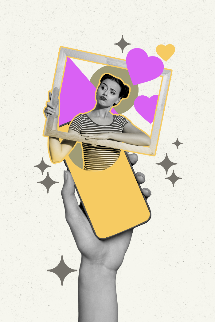 Child standing on ladder looking at sky