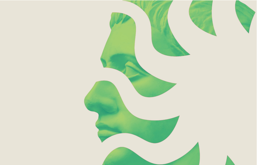 Child standing on ladder looking at sky